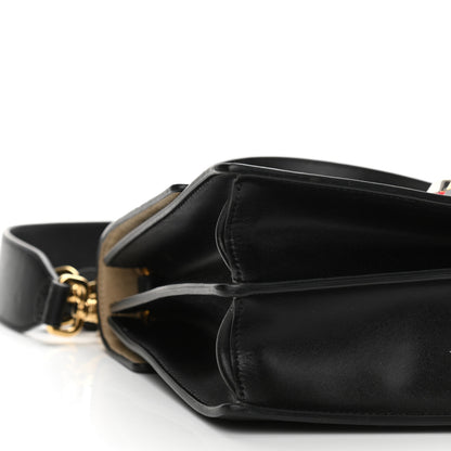 Fendi Vitello Liberty Bi-Color FF 1974 Embossed Kan I Shoulder Bag Black Maya 9 of 10