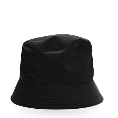Prada Re-Nylon Metal Triangle Logo Womens Bucket Hat M Black 5 of 9