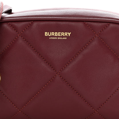 Burberry Lambskin Quilted Camera Bag Burgundy Red 7 of 10