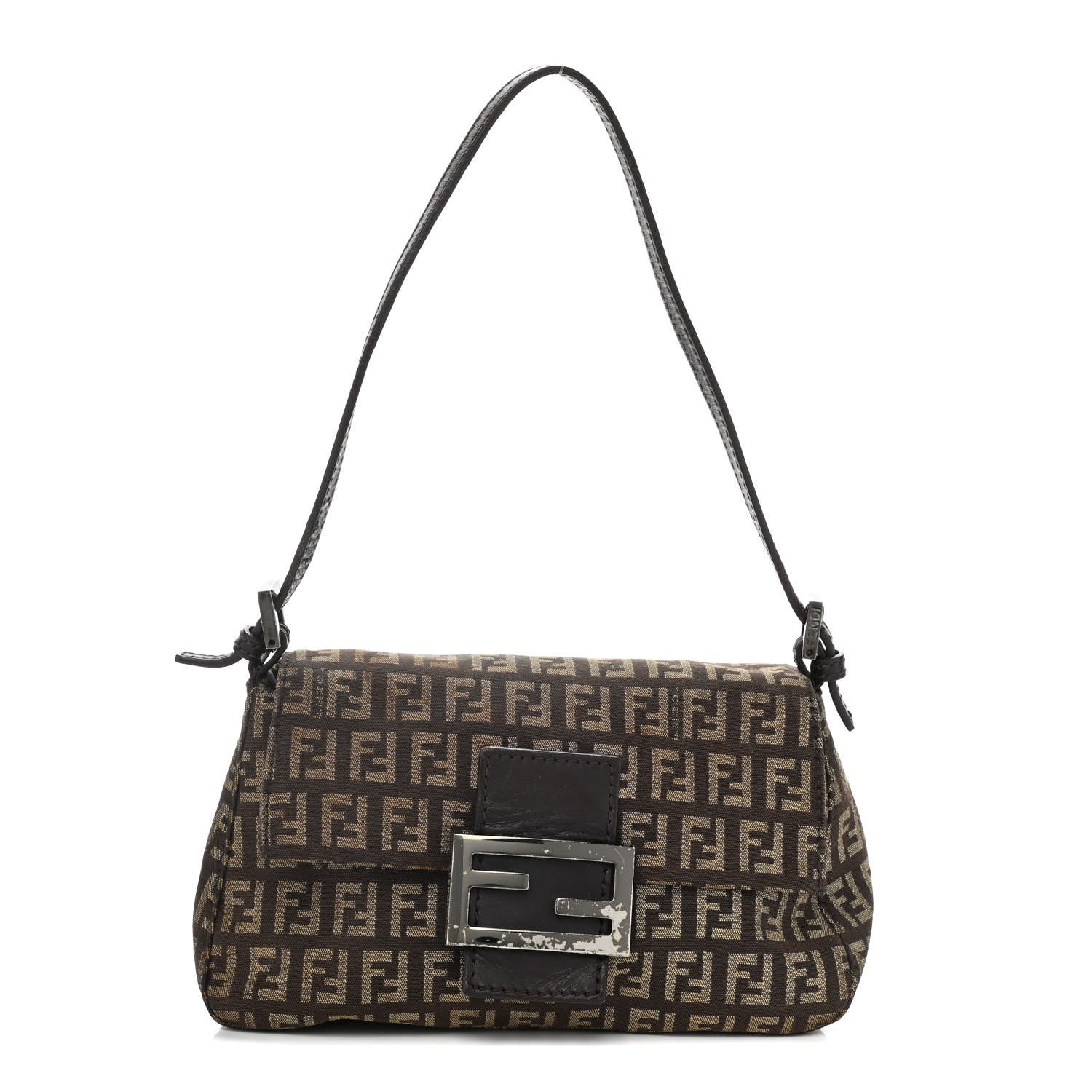 Fendi Zucchino Mini Mama Baguette Tobacco 1 of 15