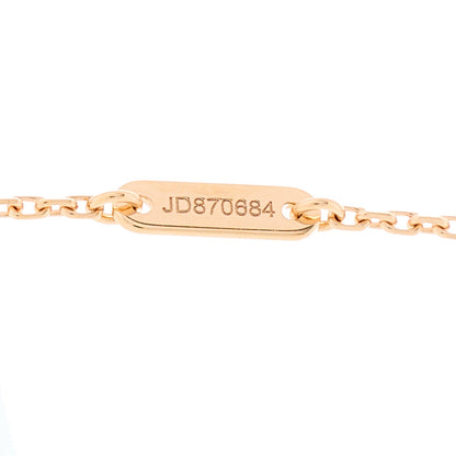 Van Cleef & Arpels 18K Rose Gold Carnelian Sweet Alhambra Pendant Necklace 4 of 5