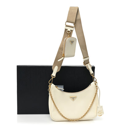 Prada Saffiano Lux Re-Edition 2005 Shoulder Bag White 12 of 12