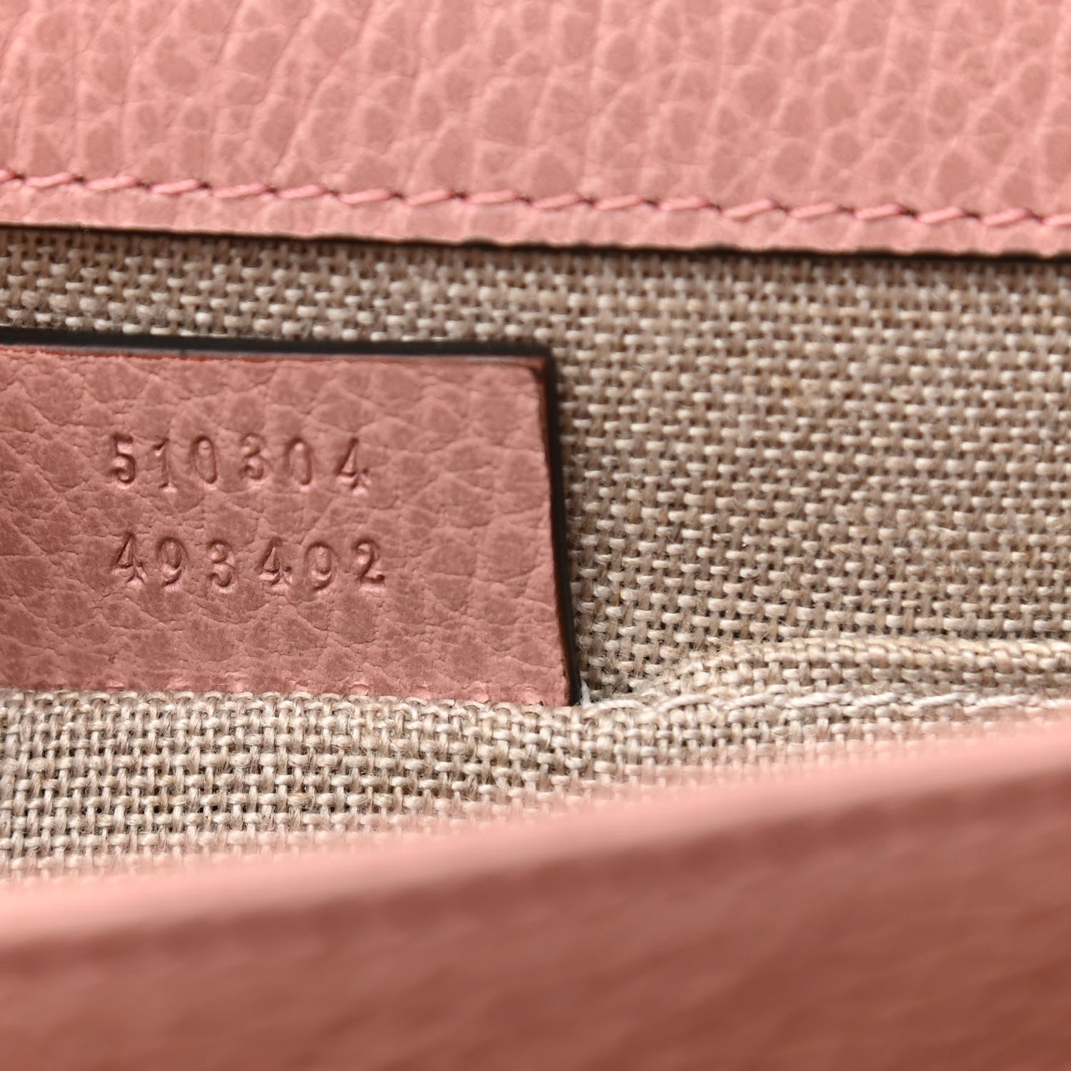 Gucci Dollar Calfskin Small Interlocking G Shoulder Bag Soft Pink 7 of 13