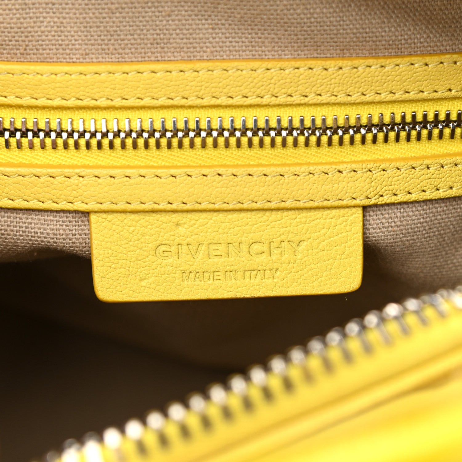 Givenchy Sugar Goatskin Mini Antigona Yellow 6 of 20