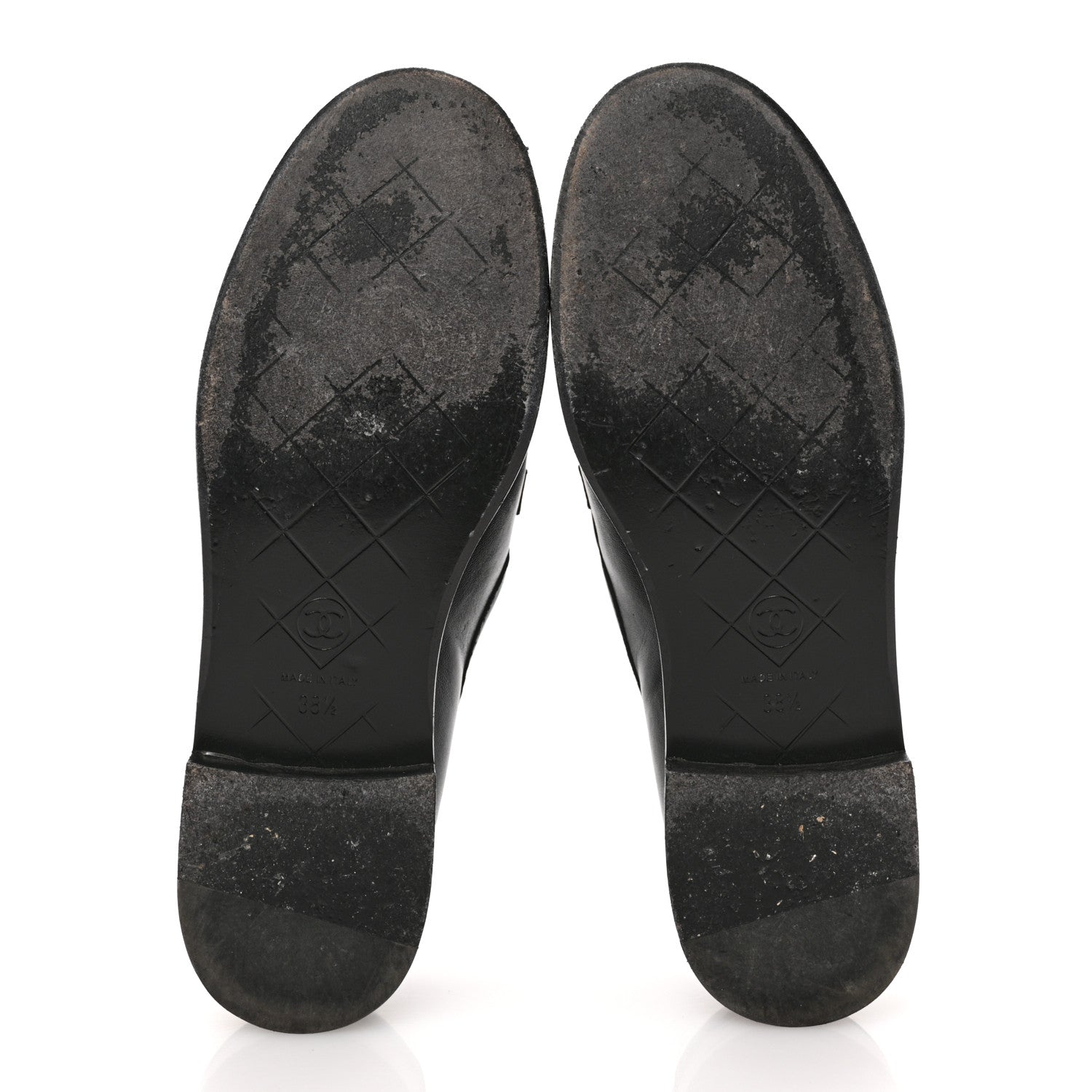 Chanel Lambskin Quilted CC Turnlock Loafers 38.5 Black 6 of 11