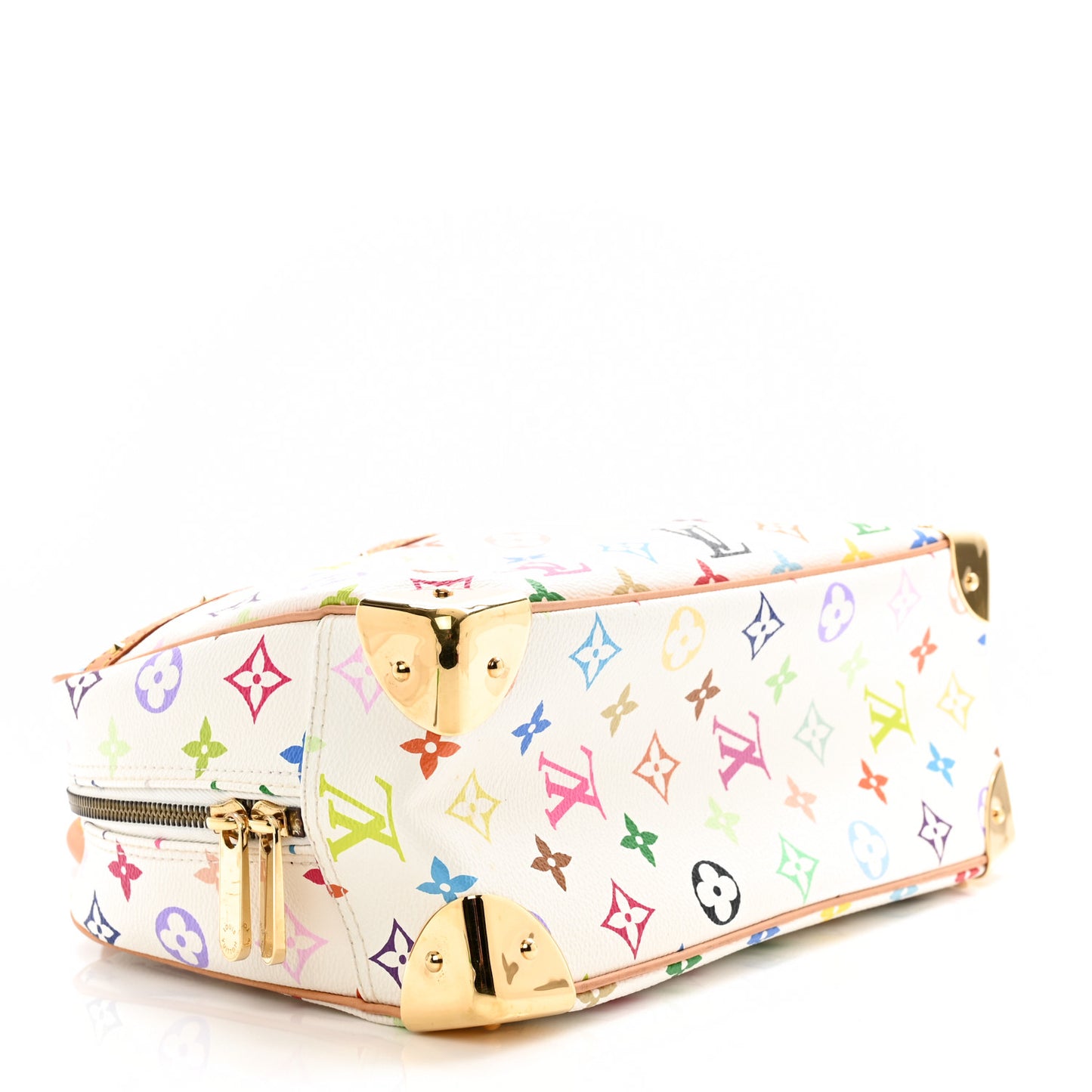 LOUIS VUITTON Monogram Multicolor Trouville White