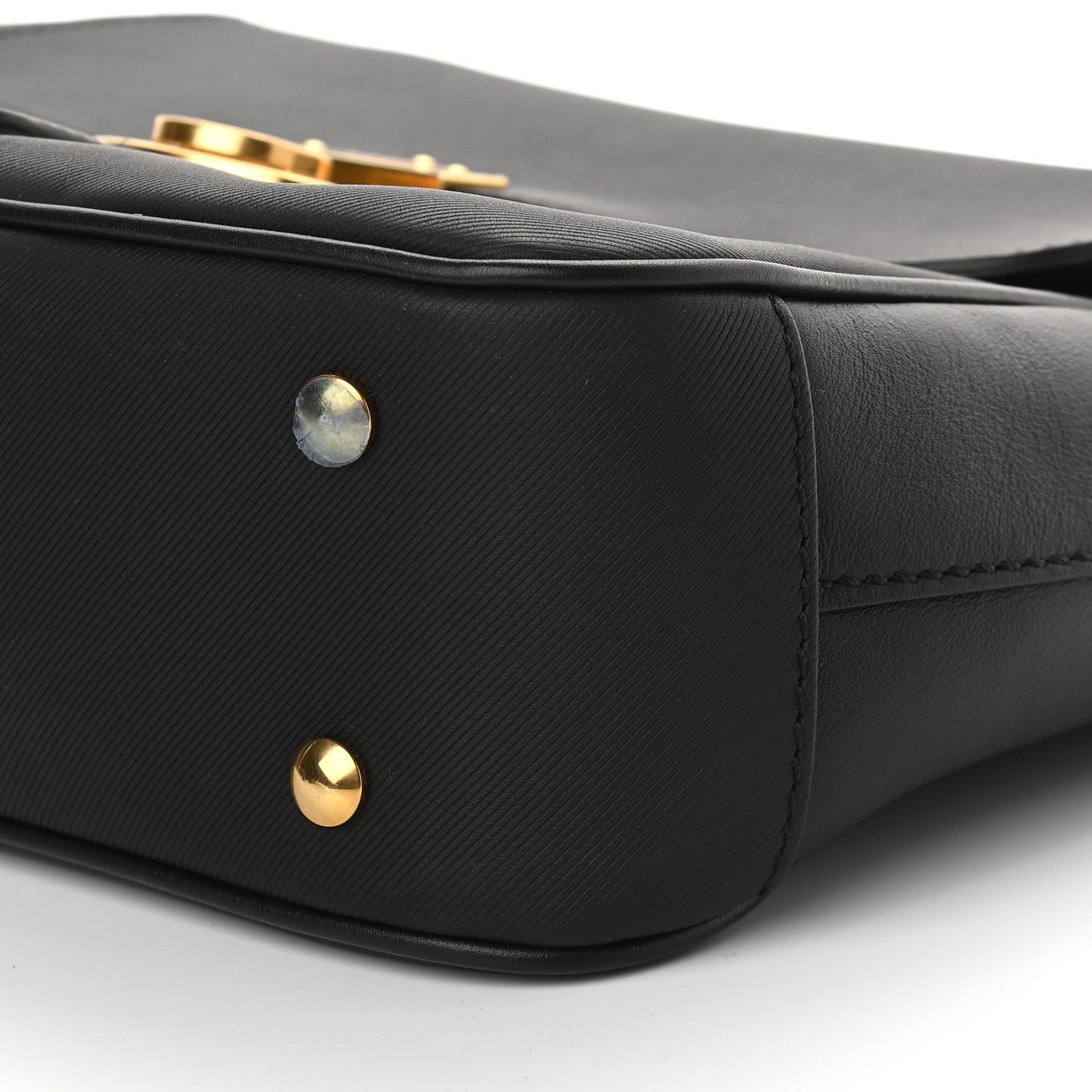 Trench Calfskin Medium DK88 Top Handle Bag Black