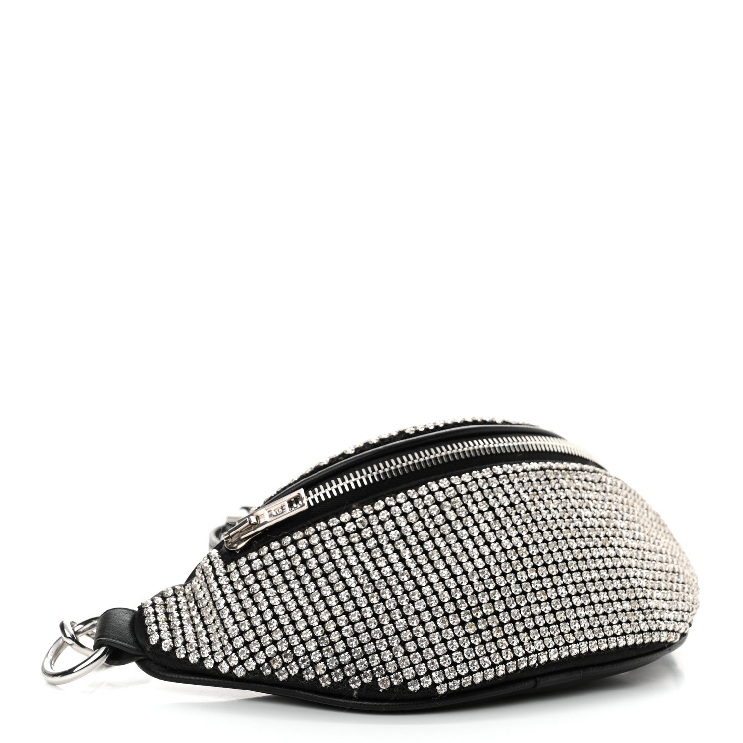 Alexander Wang Rhinestone Mesh Mini Attica Belt Bag Black 4 of 11