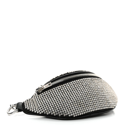 Alexander Wang Rhinestone Mesh Mini Attica Belt Bag Black 4 of 11