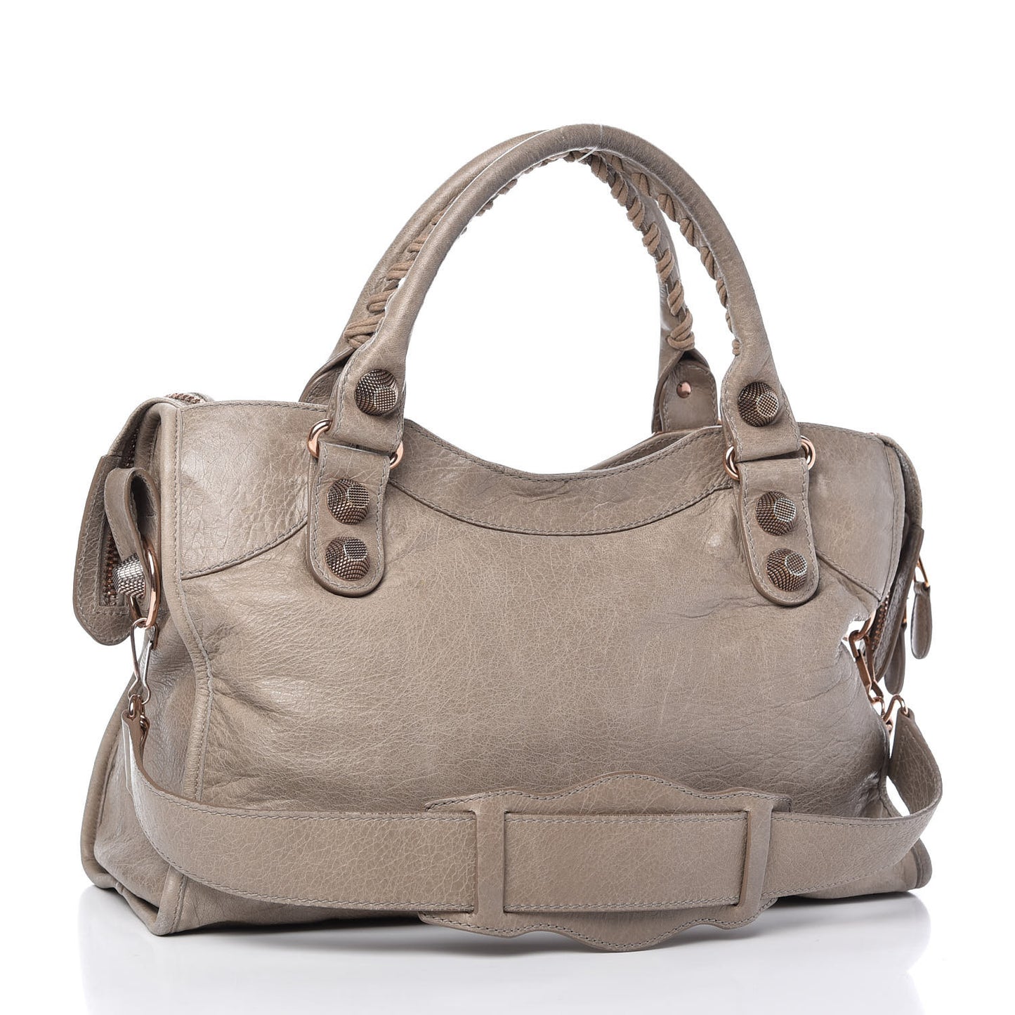 Agneau Giant 21 Rose Gold Hardware City Papyrus