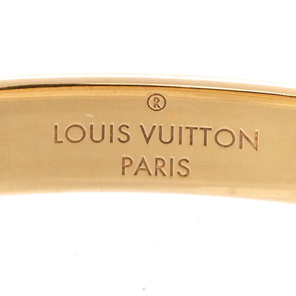 Louis Vuitton Brass Monogram Nanogram Cuff M Gold 4 of 6