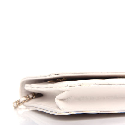 Chanel Caviar Quilted Wallet On Chain WOC White 9 of 13