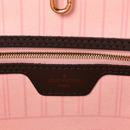 Louis Vuitton Damier Ebene Neo Neverfull MM Rose Ballerine 7 of 11
