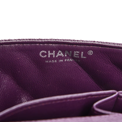 Chanel Caviar Quilted East West Flap Dark Purple 6 of 7