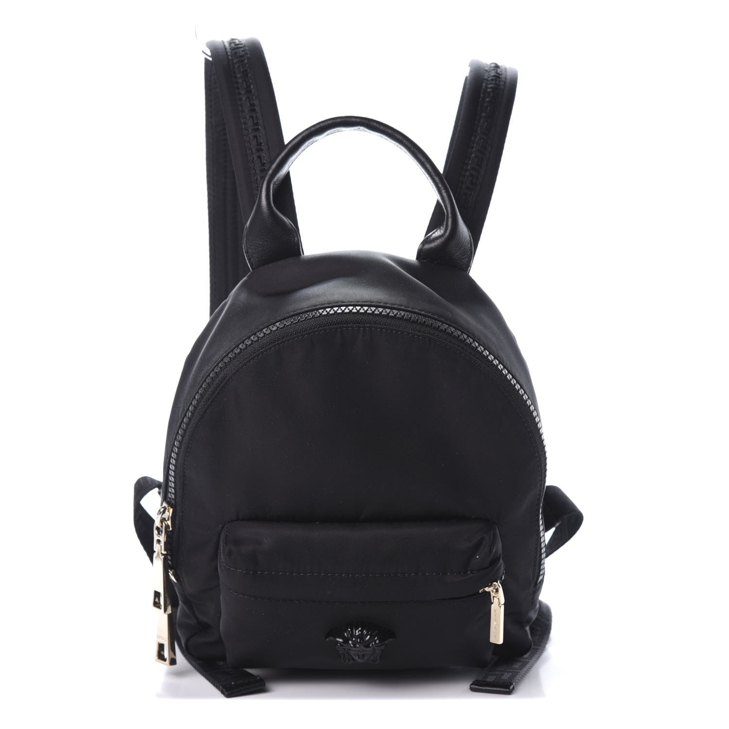 Versace Nylon Mini Palazzo Backpack Black 1 of 8