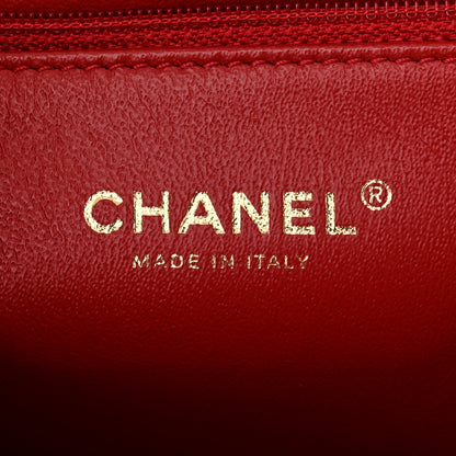 Chanel Calfskin Chevron Quilted Casual Trip Flap Red 6 of 12