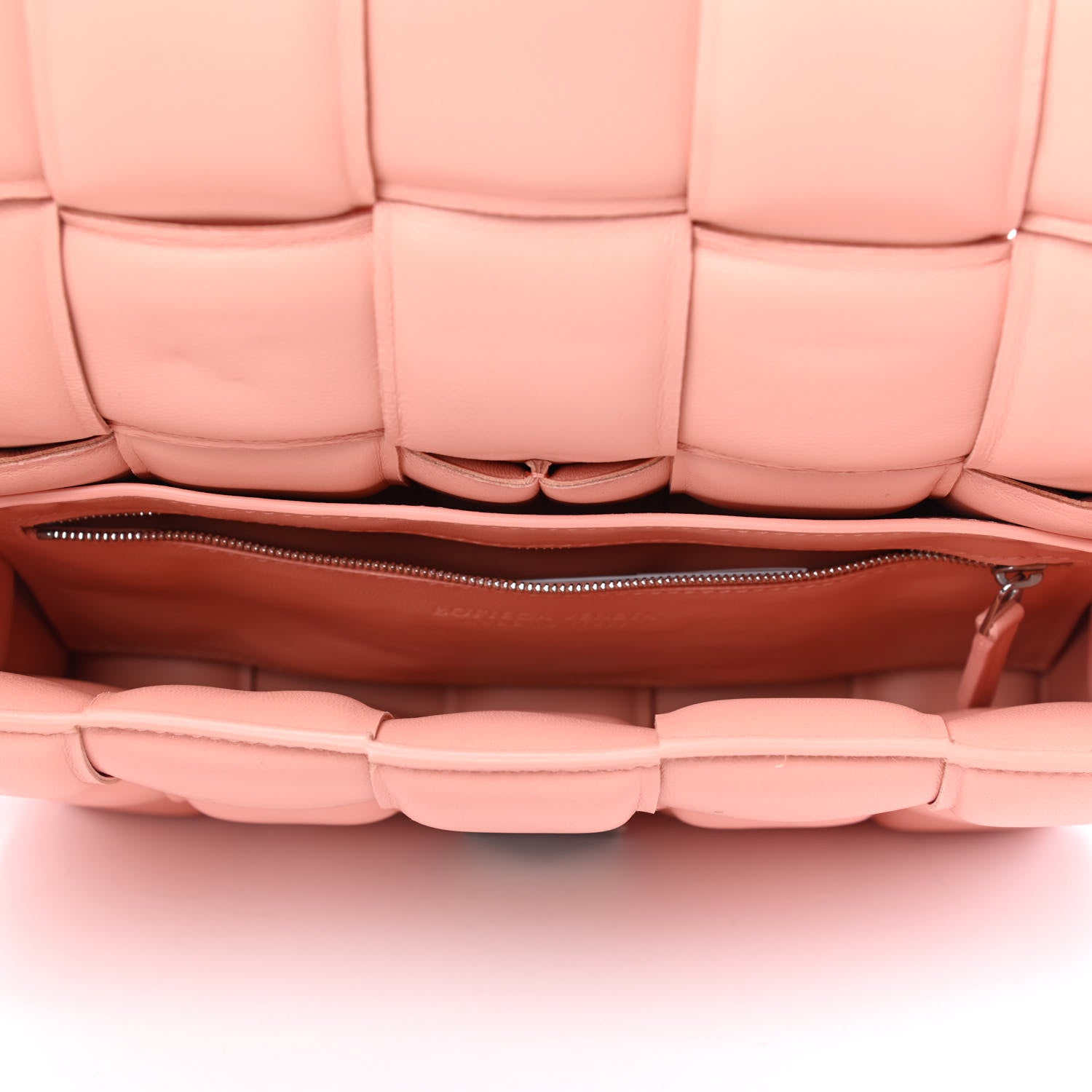 Bottega Veneta Nappa Maxi Intreccio Padded Cassette Crossbody Bag Peachy 5 of 9