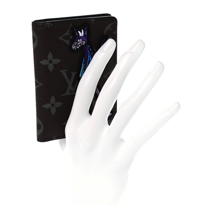 Louis Vuitton Monogram Embroidered Cartoon LV Friends Pocket Organizer 2 of 7
