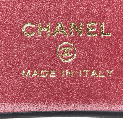 Chanel Shiny Goatskin Quilted 19 iPhone XI Pro Holder With Chain Black 5 of 7