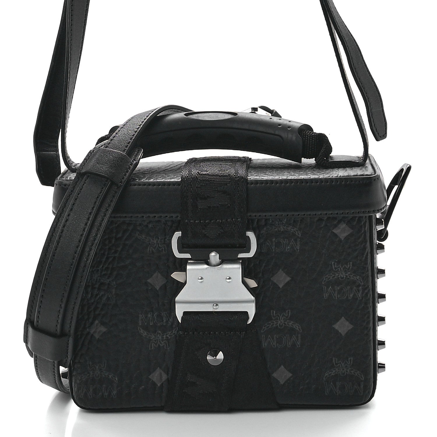 MCM Visetos Jemison Crossbody Black 7 of 10