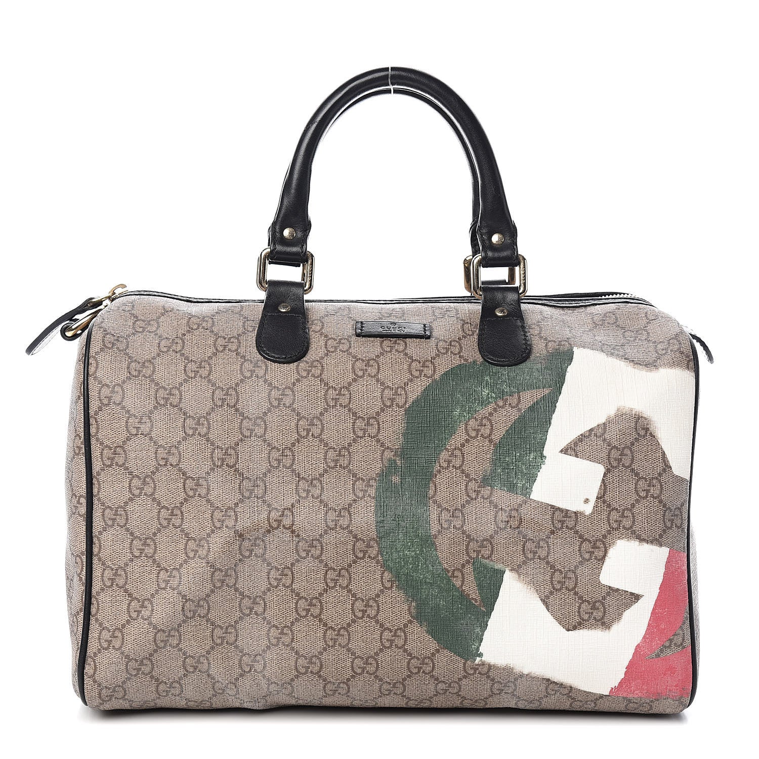 Gucci Monogram Medium Boston Italian GG Flag Unicef 1 of 11