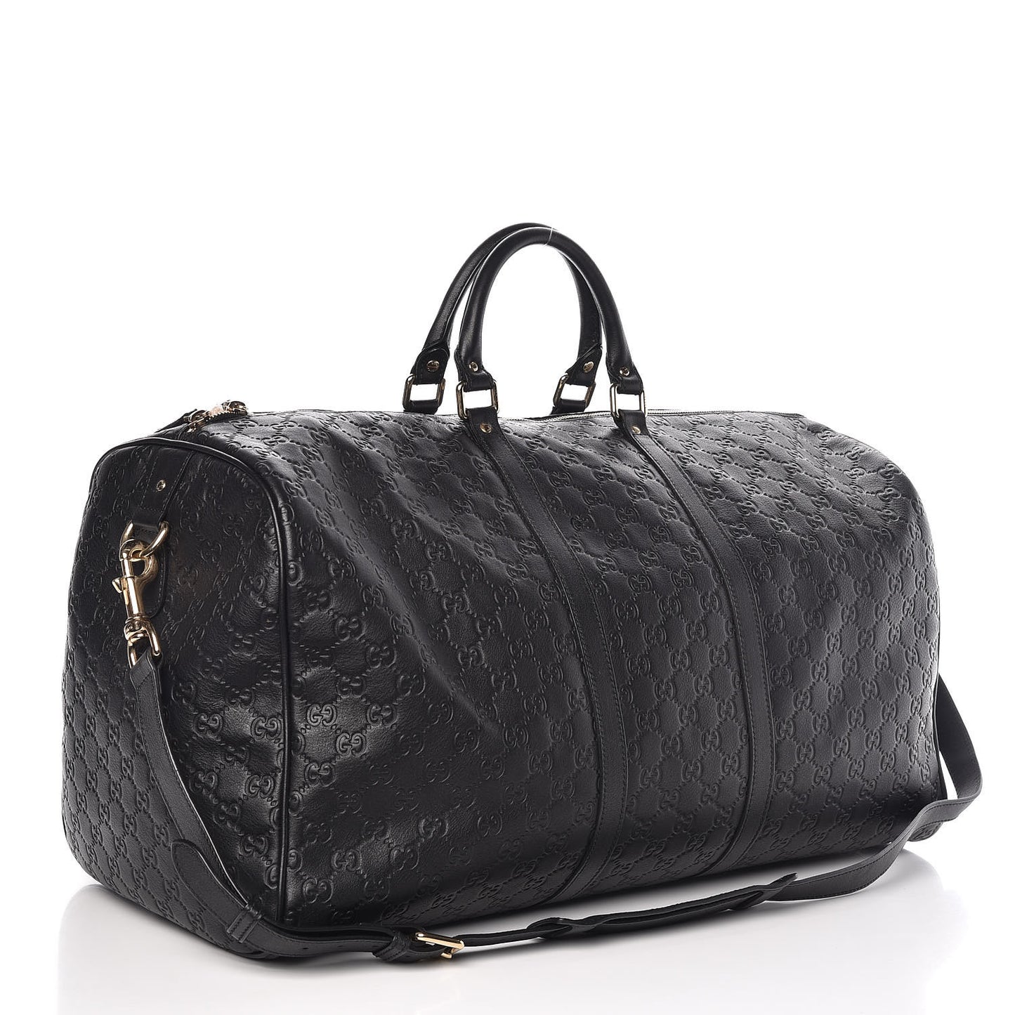 Guccissima Large Carry On Duffle Black