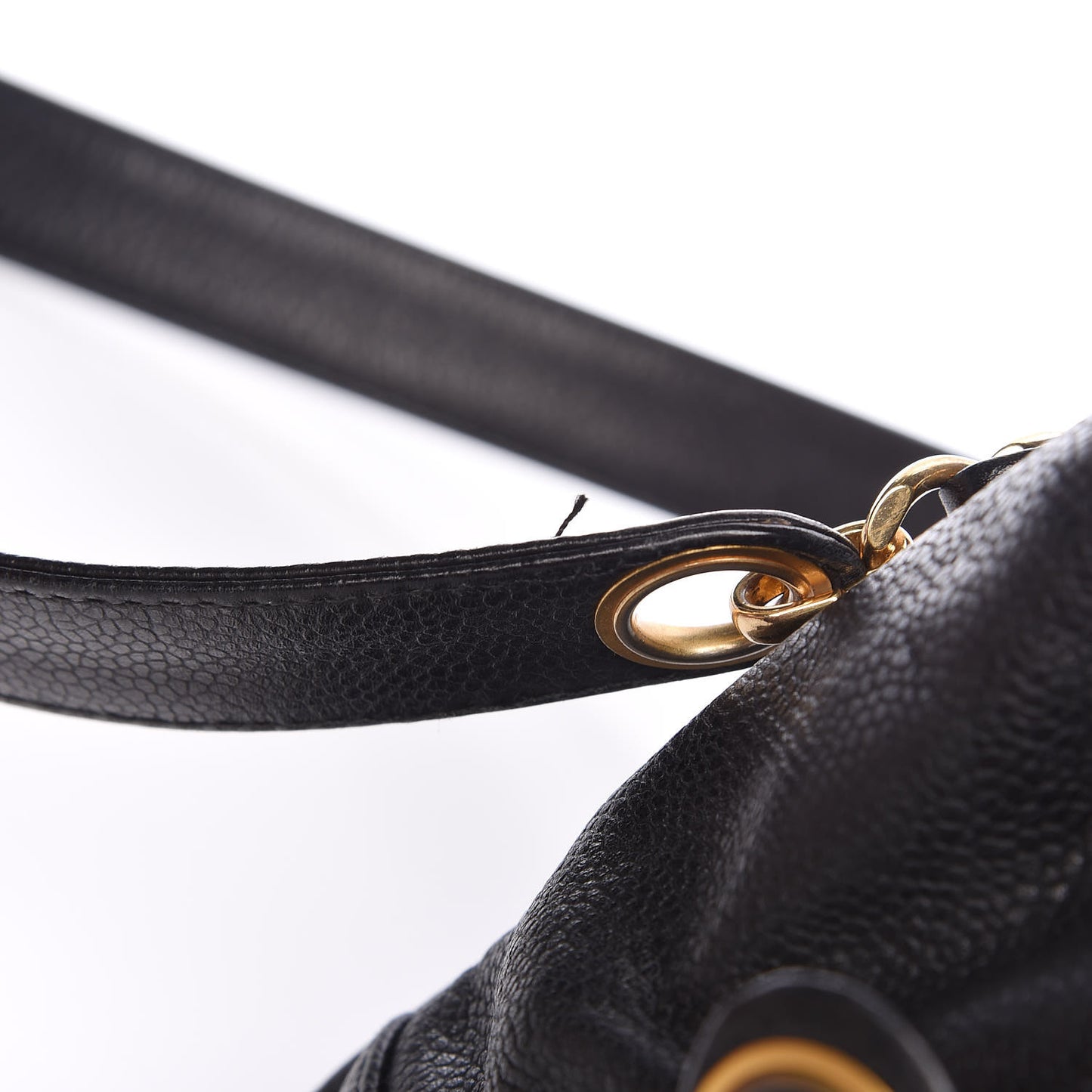 Caviar CC Shoulder Bag Black