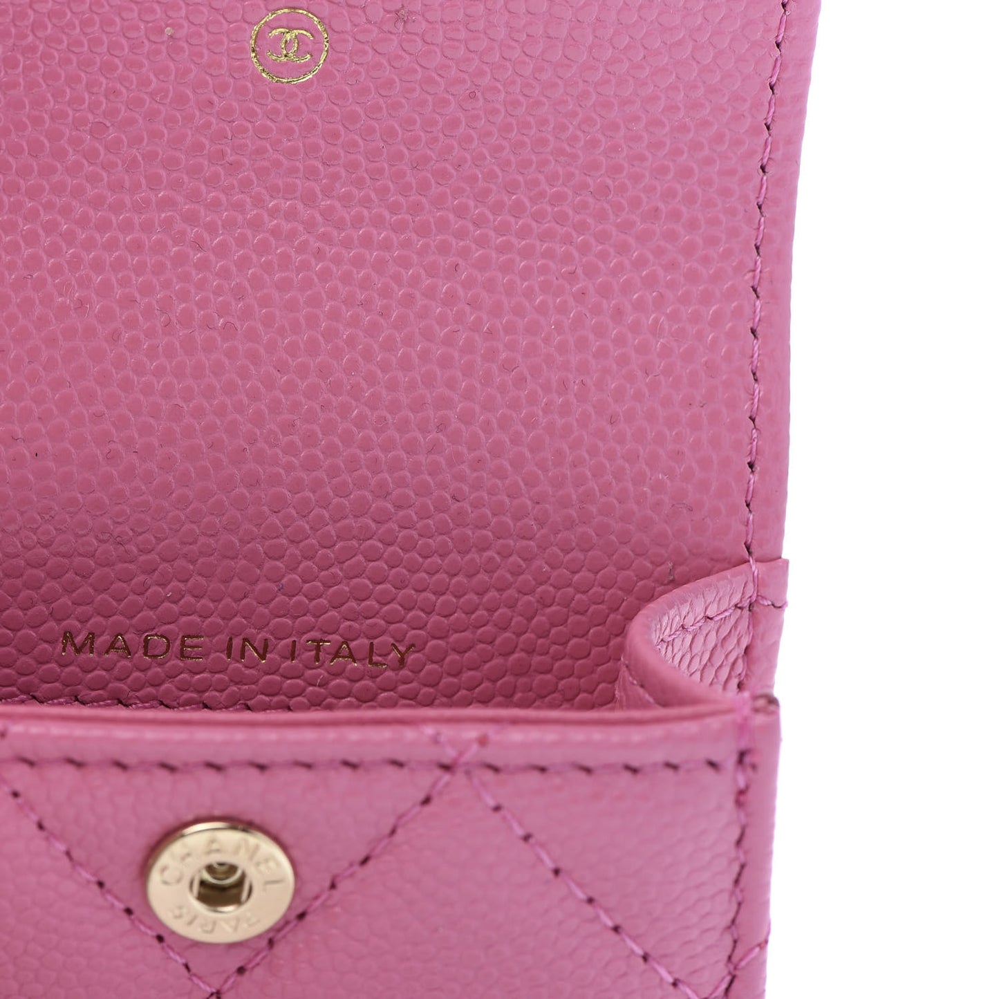 Caviar Quilted Crystal CC Airpods Pro Case Pink