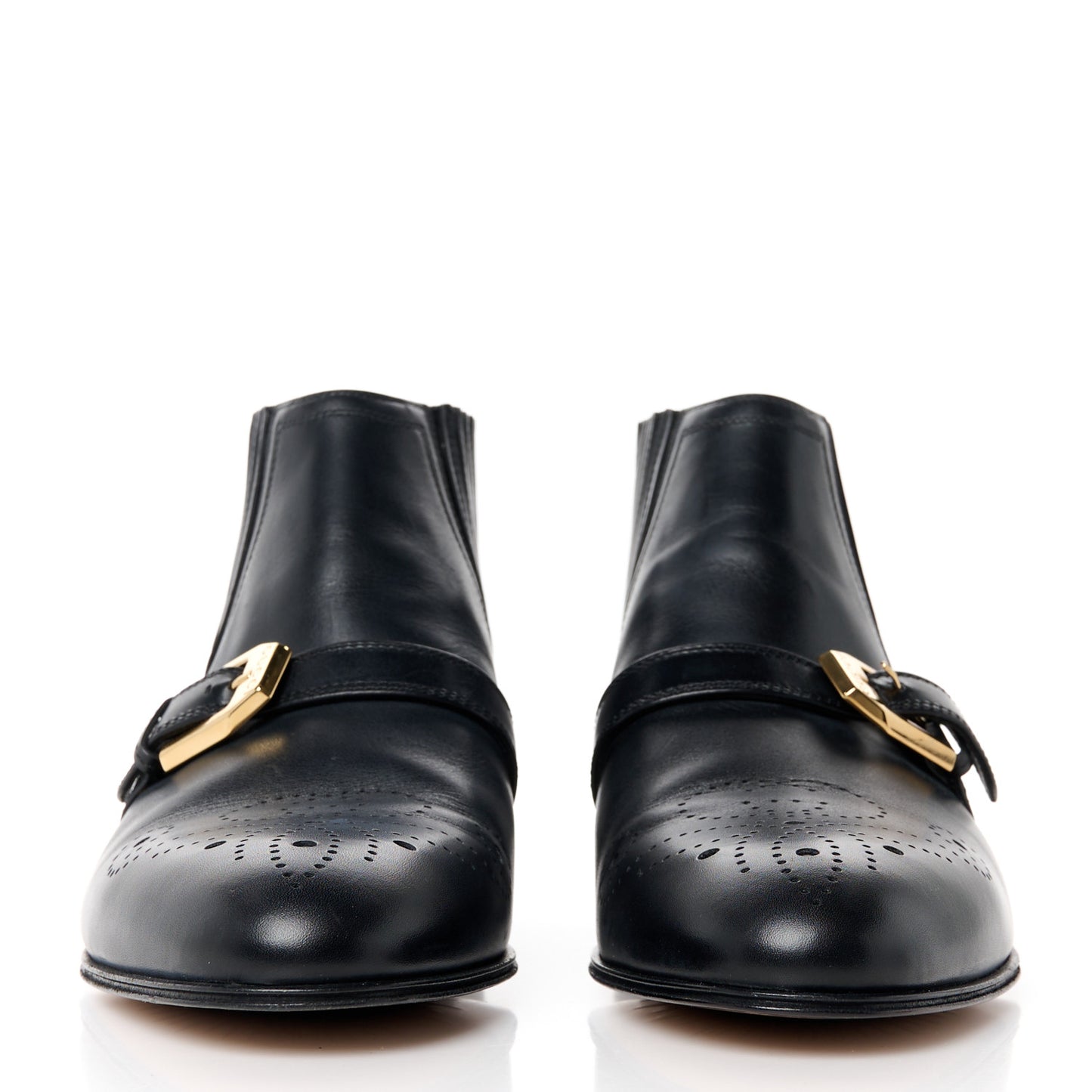 Waxed Calfskin Womens Ankle Boots 36 Black