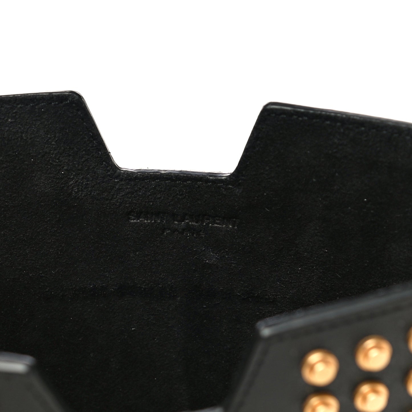 Calfskin Studded iPad Case Black