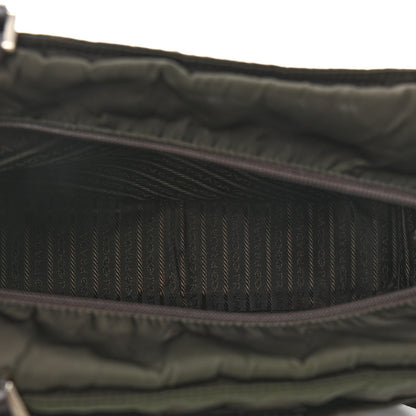 Prada Tessuto Nylon Soft Calfskin Shopping Tote Ebano 7 of 9