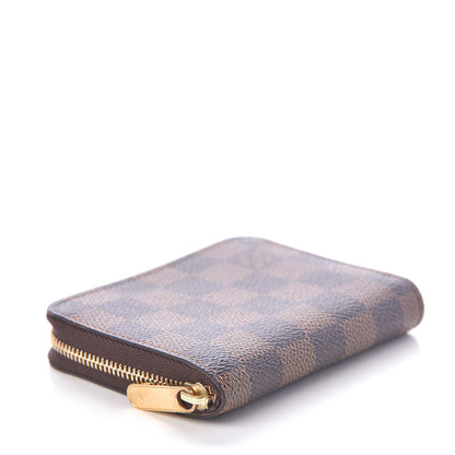 Louis Vuitton Damier Ebene Zippy Coin Purse Rose Ballerine 4 of 6
