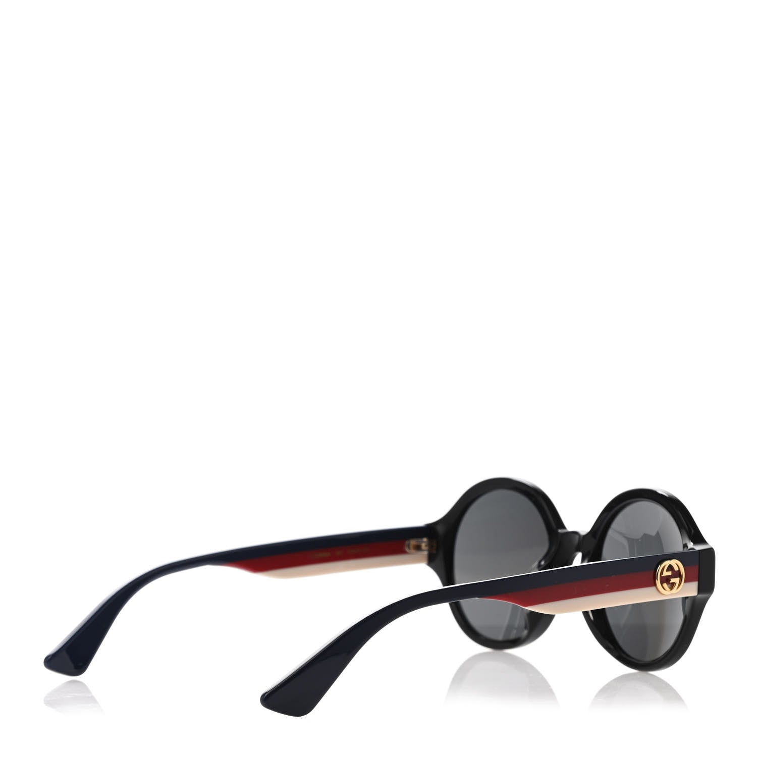 Gucci Round Web Sunglasses GG0280SA Black 4 of 4
