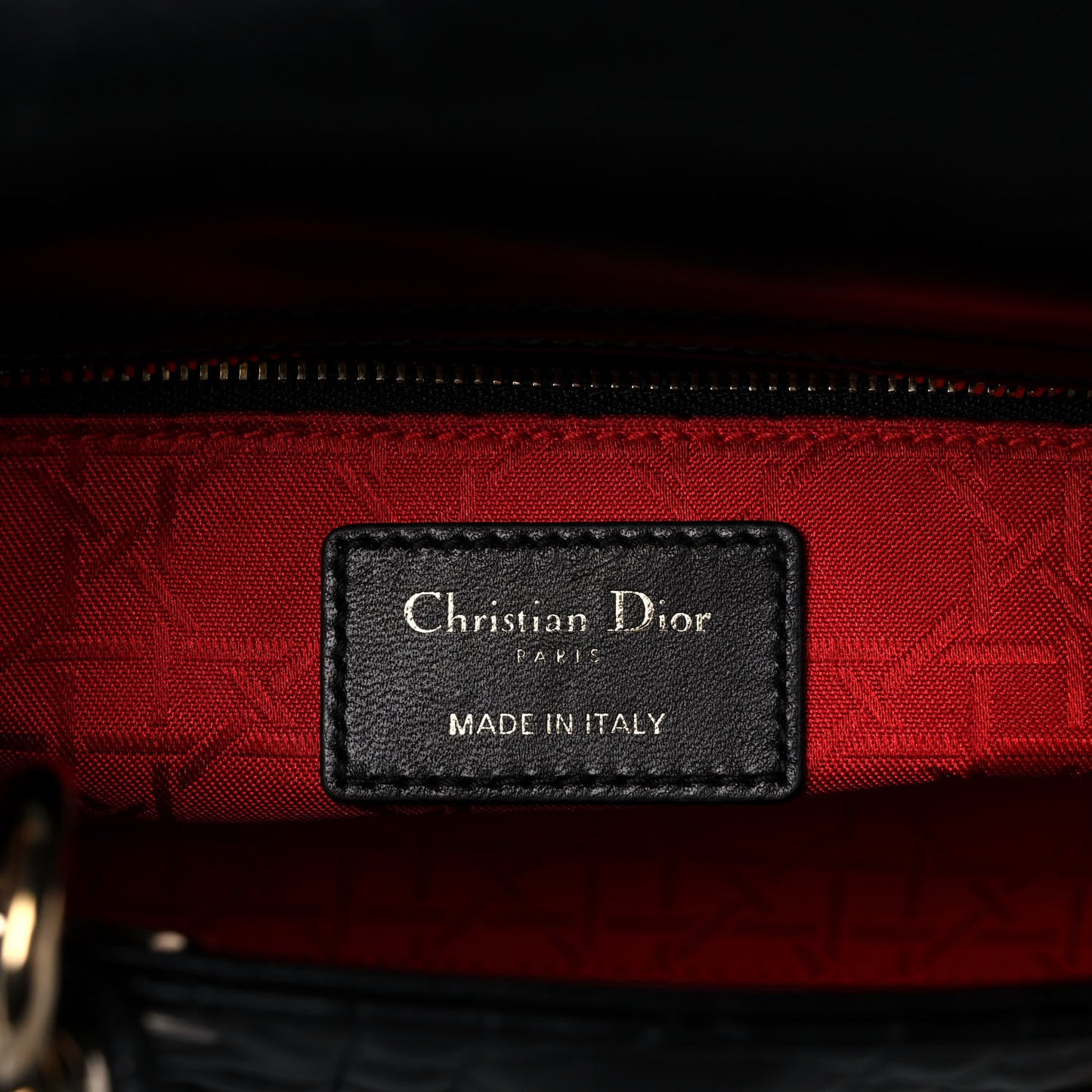 Lambskin Cannage Small My ABCDior Lady Dior Black