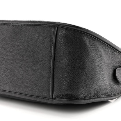 Prada Vitello Daino Soft Zippered Messenger Hobo Black 8 of 8