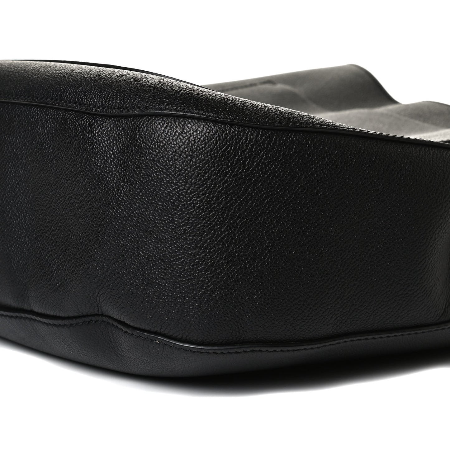 Grainy Calfskin Small Elmstone Hobo Black