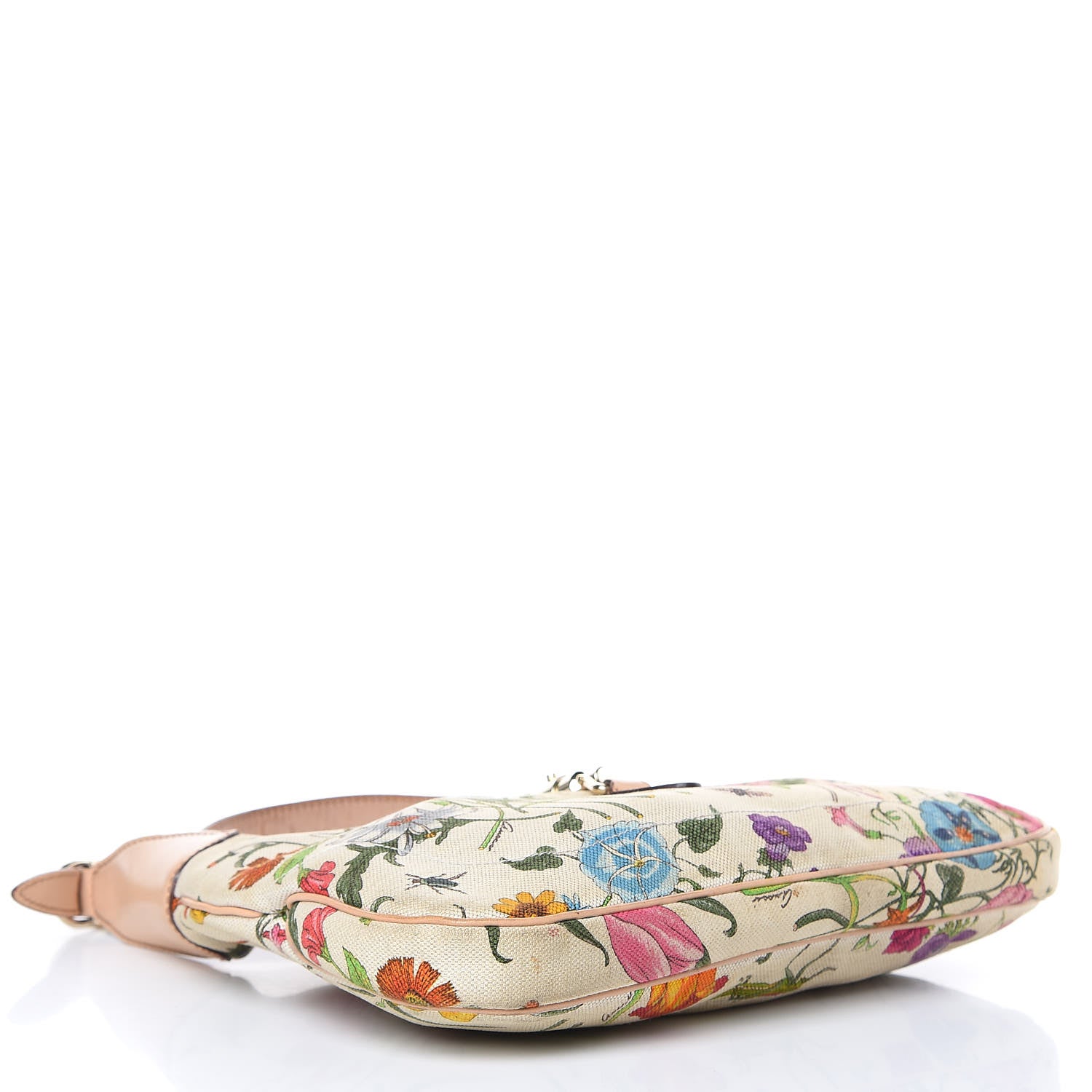 Gucci Canvas Floral Flora Small Jackie O Hobo White 4 of 19