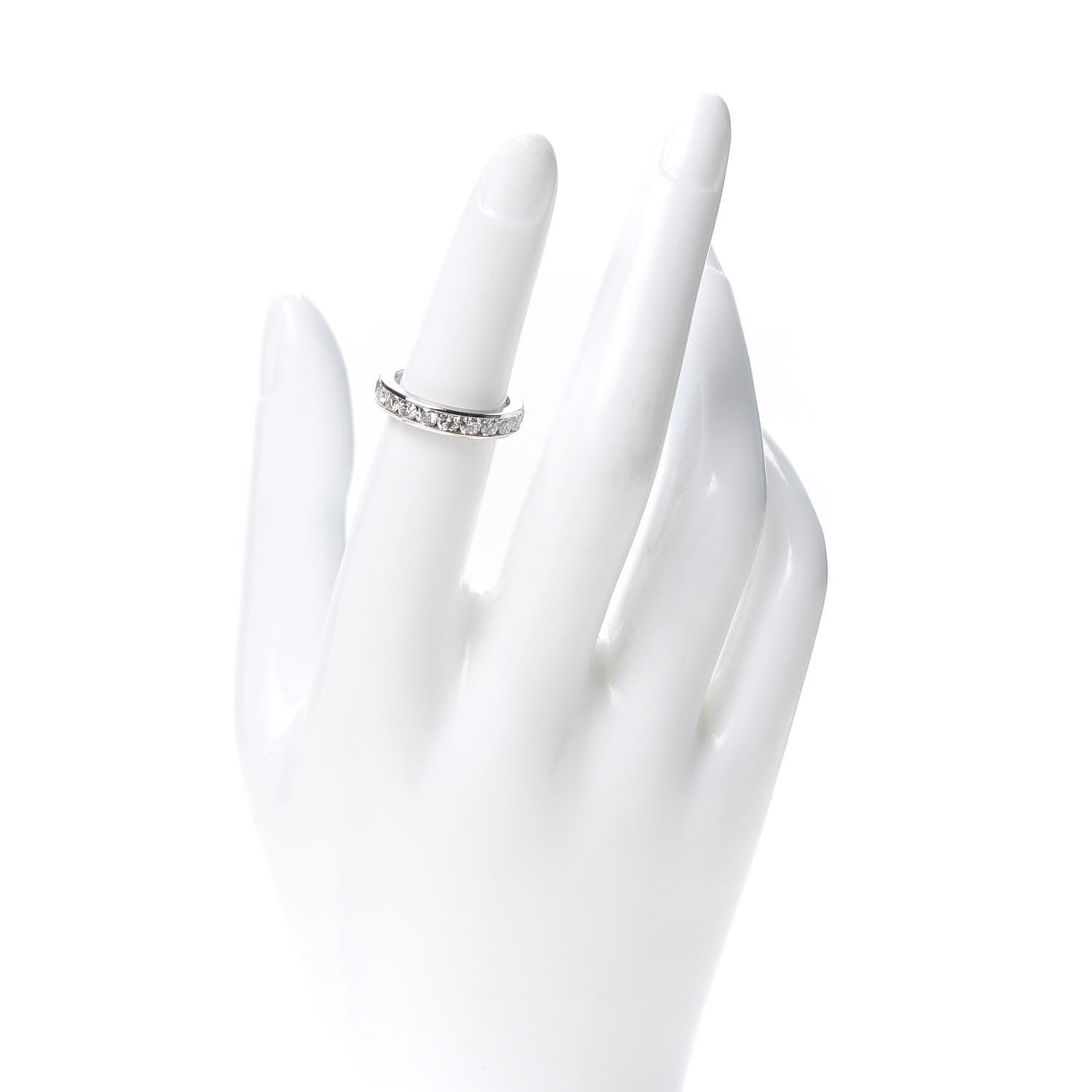 Tiffany Platinum Diamond 2.00ctw Eternity Wedding Band Ring 50 5.25 2 of 4