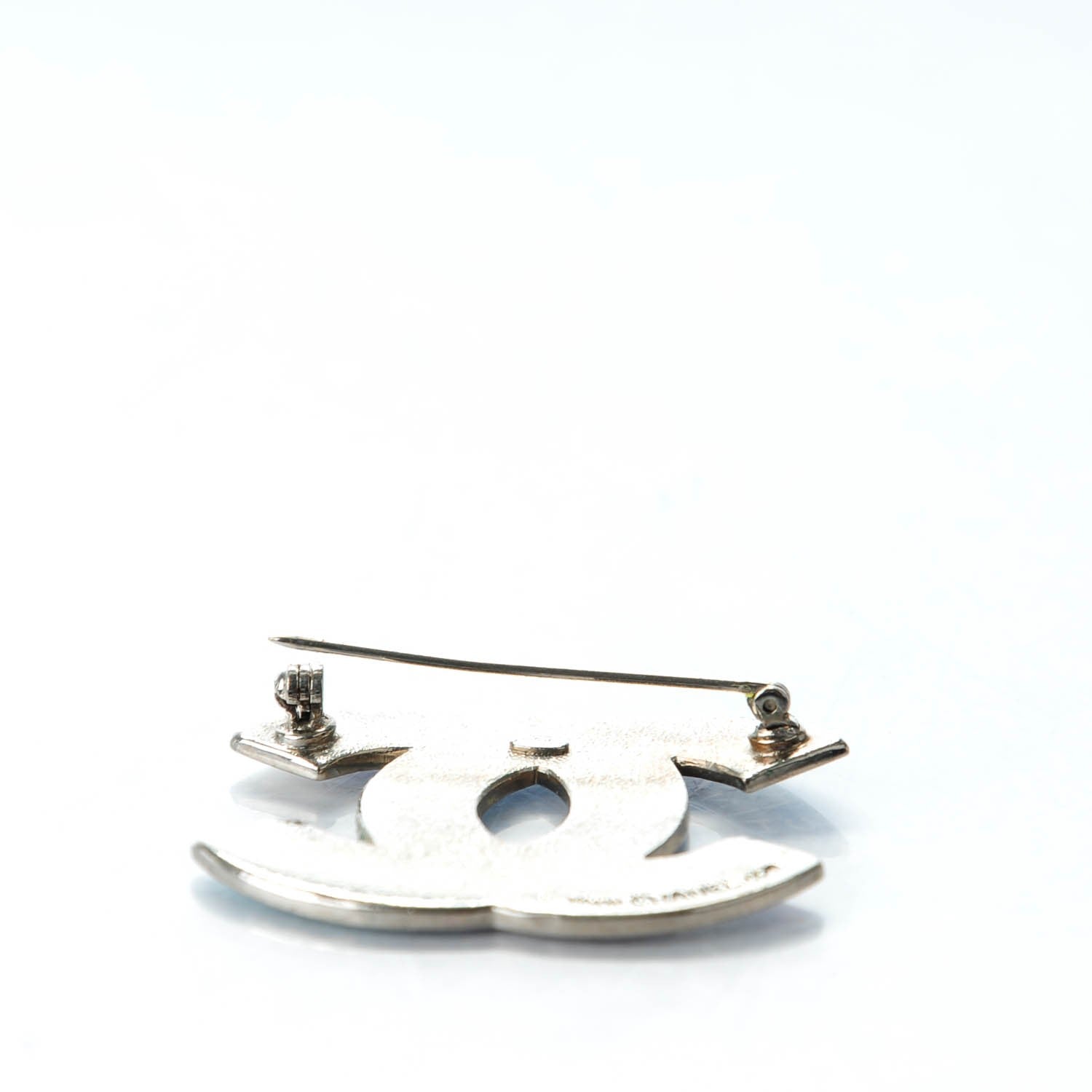 Chanel Enamel Flags CC Brooch Silver 3 of 5