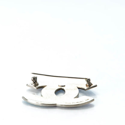 Chanel Enamel Flags CC Brooch Silver 3 of 5