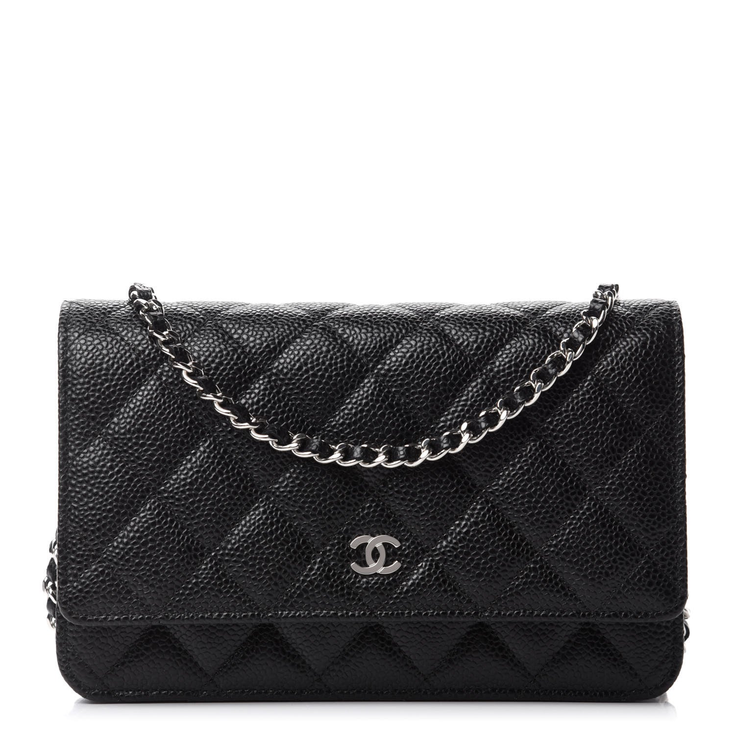 Chanel Caviar Quilted Wallet On Chain WOC Black 1 of 11