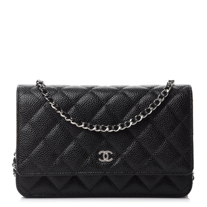 Chanel Caviar Quilted Wallet On Chain WOC Black 1 of 11