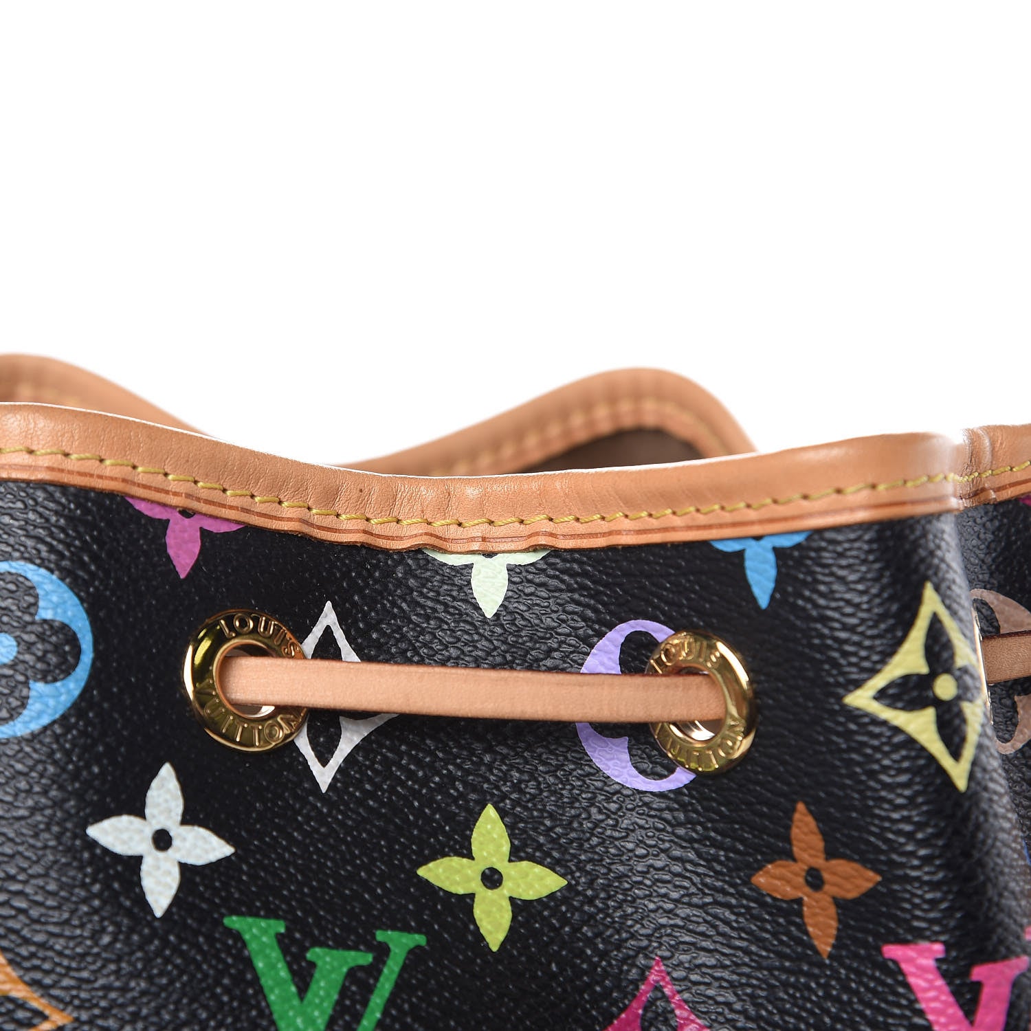 Louis Vuitton Monogram Multicolor Petit Noe Black 9 of 12