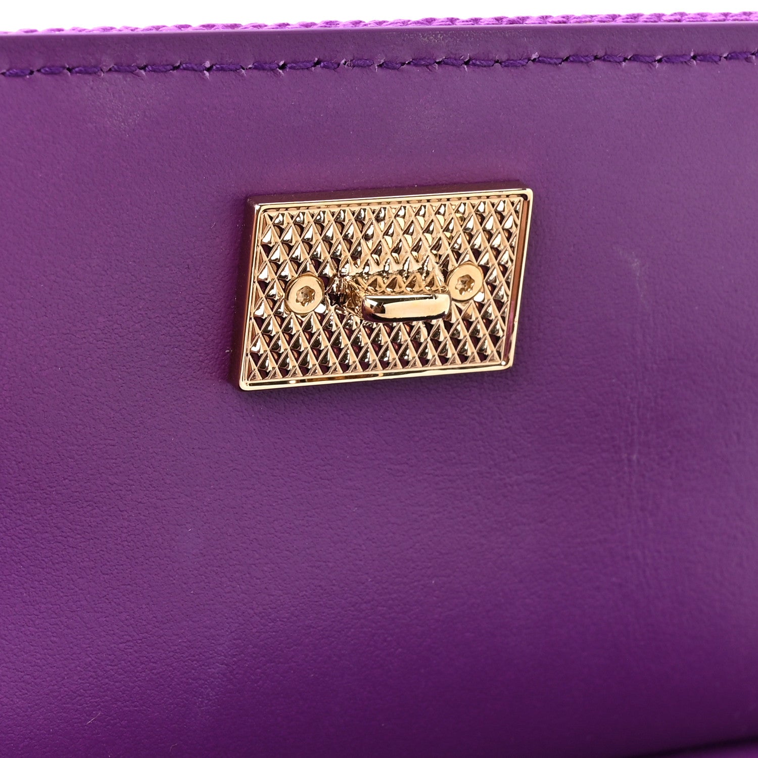 Dolce & Gabbana Canvas Embroidery Majolica Small Sicily Handbag Purple 9 of 9
