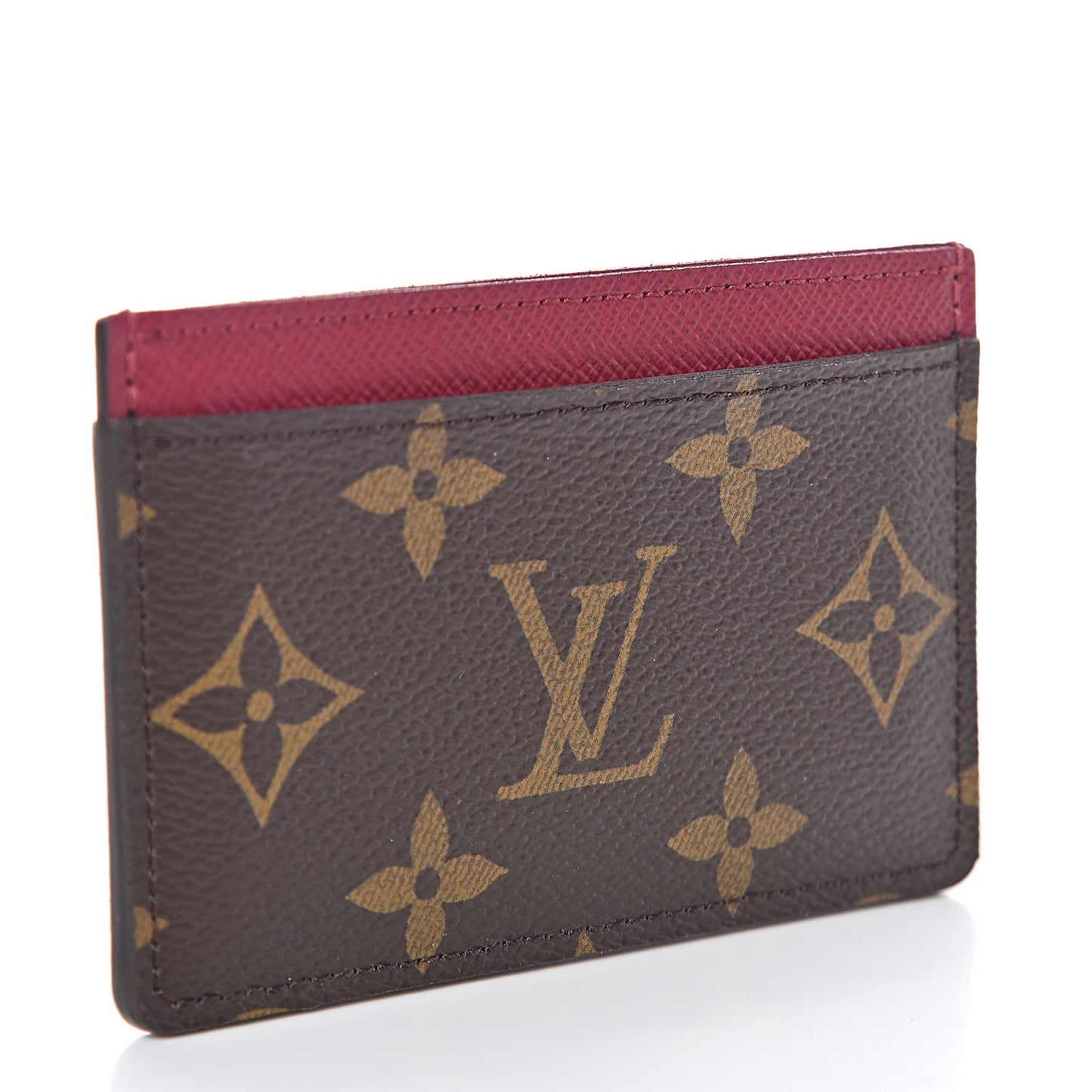 Monogram Card Holder Fuchsia