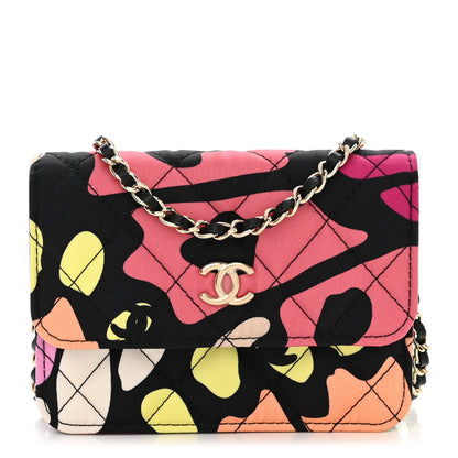 Chanel Canvas Printed CC Mini Clutch With Chain Multicolor 1 of 12