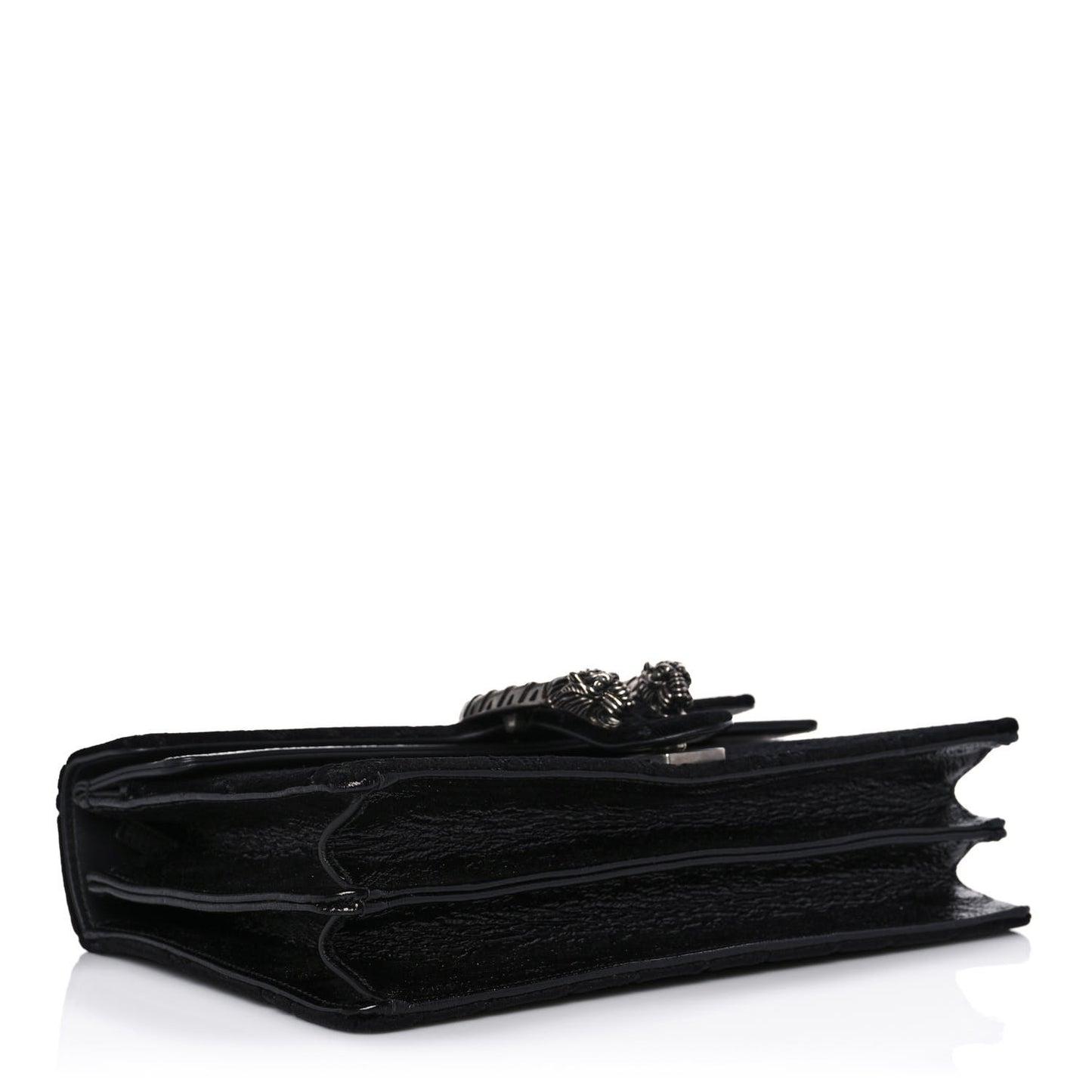 Velvet GG Monogram Small Dionysus Shoulder Bag Black