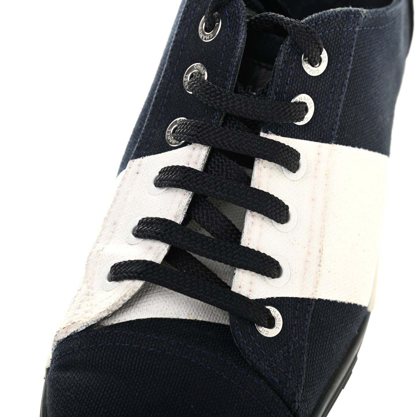 Canvas Tennis 37.5 Blue Marine White