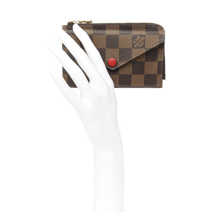 Louis Vuitton Damier Ebene Recto Verso Card Holder Red 2 of 8