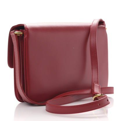 Saint Laurent Smooth Calfskin Le Maillon Satchel Rouge Eros 3 of 8